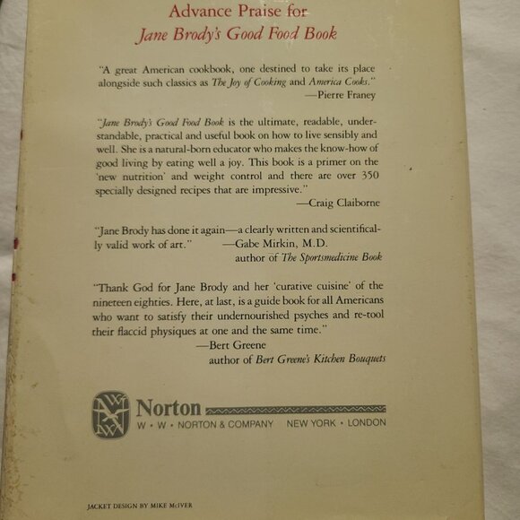 Jane Brody’s Good Food Book – Living the High-Carbohydrate Way, Hardcover - Picture 3 of 6